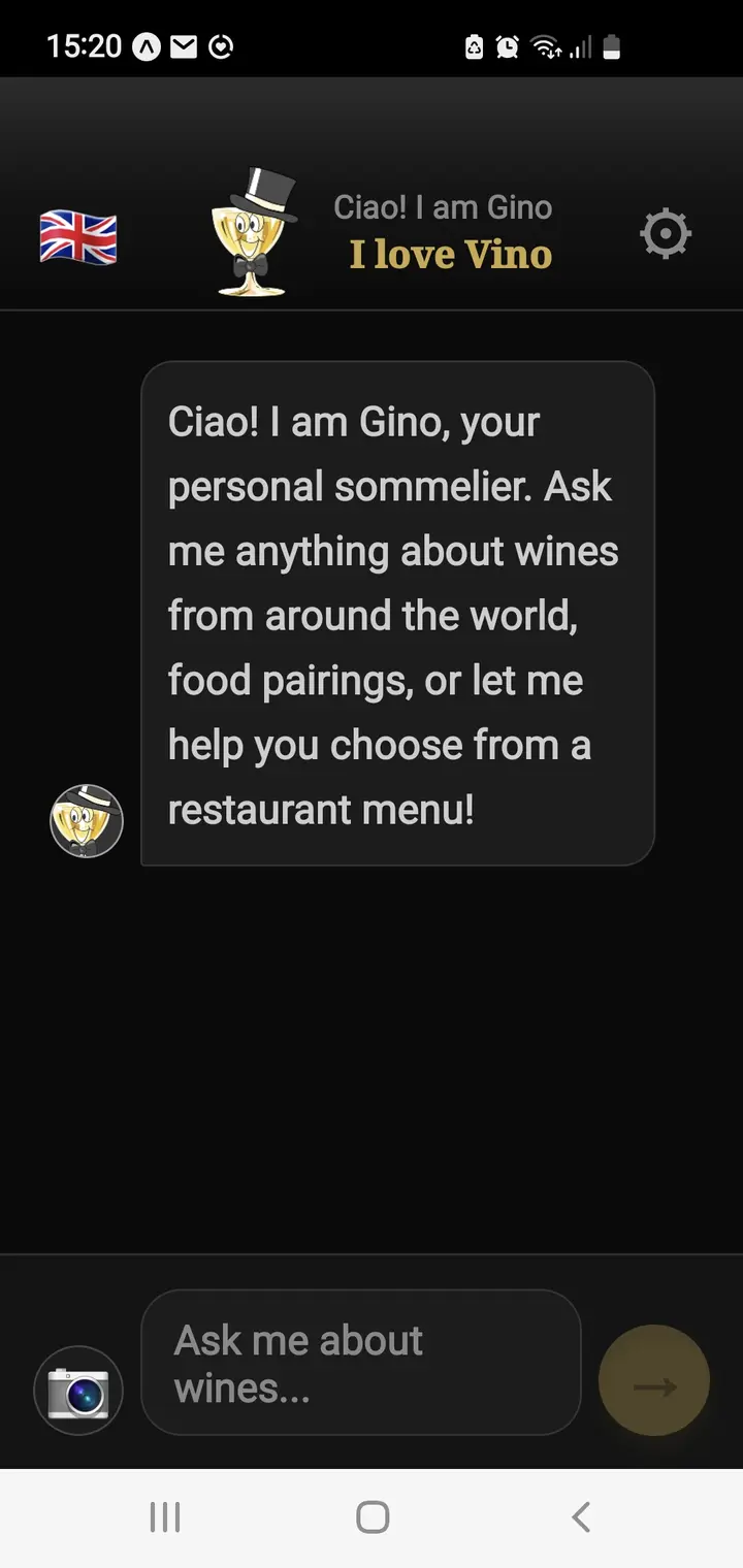 Chat with Gino, your AI sommelier