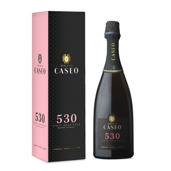 Caseo 530 Pinot Nero Rosé Metodo Classico in astuccio singolo