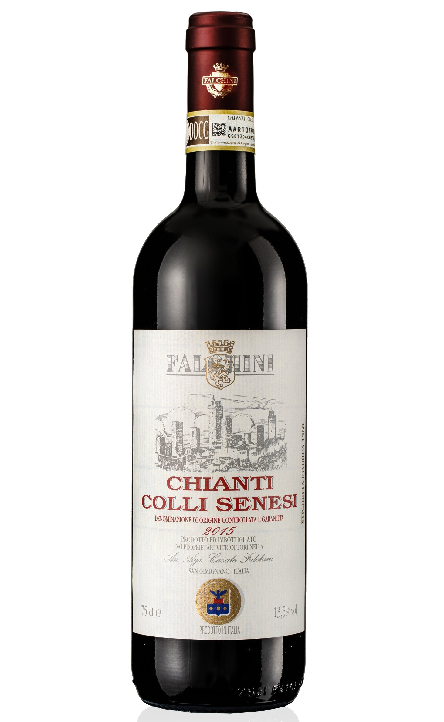 Etichetta Storica 1968: Chianti di Colli Senesi DOCG San Gimignano