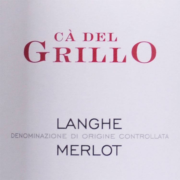 Cà del GrilloLanghe Merlot D.O.C.