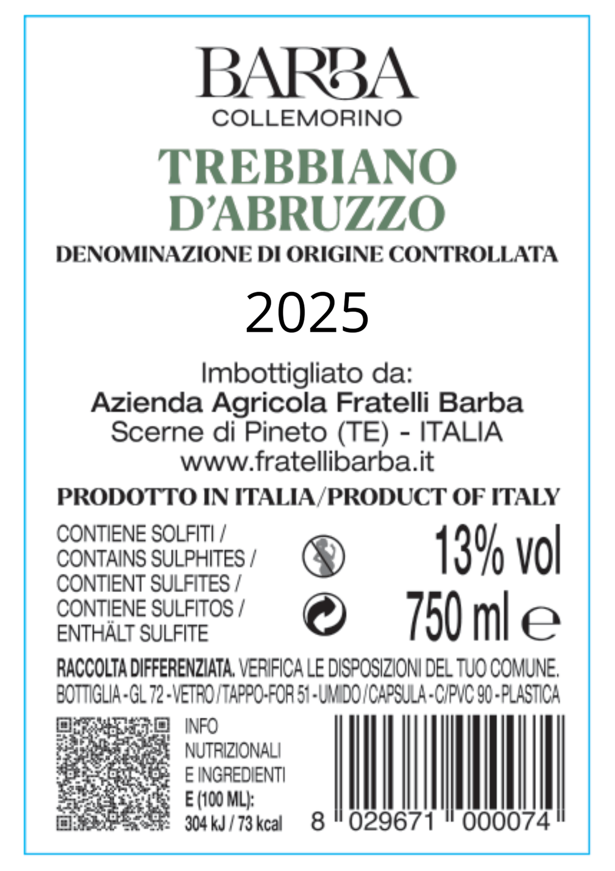 Trebbiano D’ Abruzzo DOC Collemorino