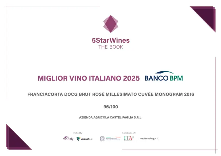 Monogram Rosé Millesimato 2016 premiato da 5StarWines – the Book