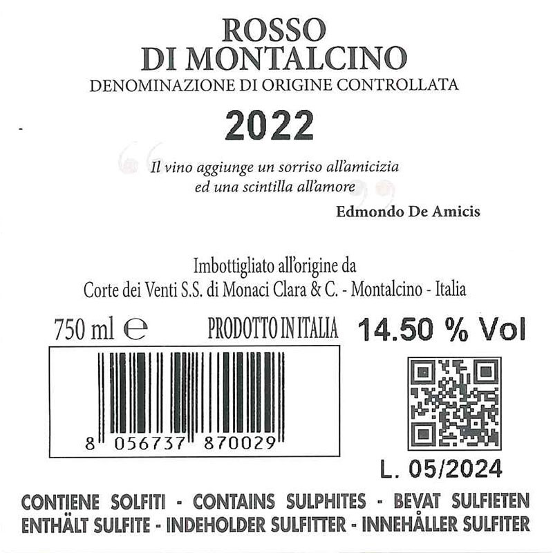 Rosso di Montalcino DOC