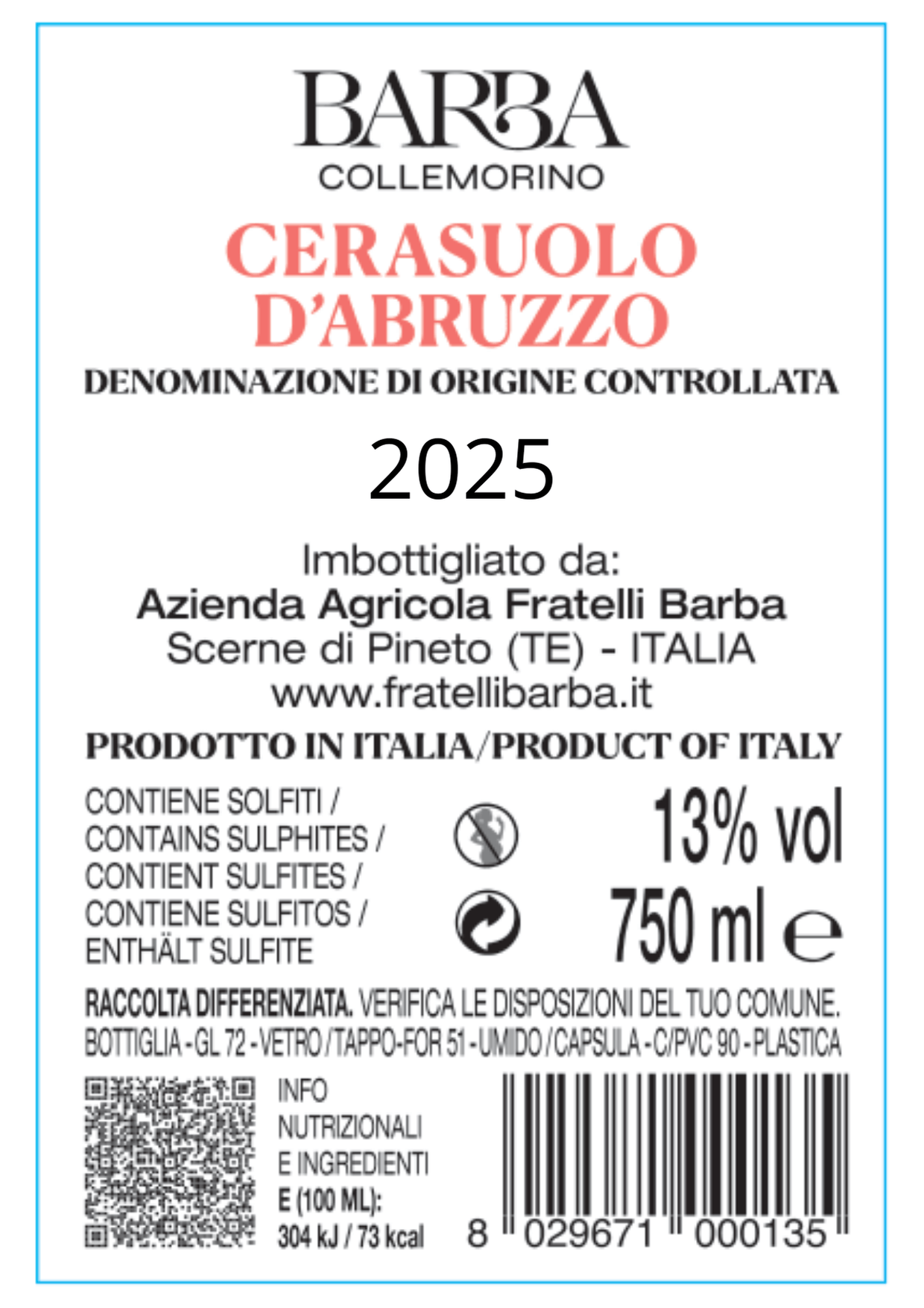 Cerasuolo d’Abruzzo DOC Collemorino